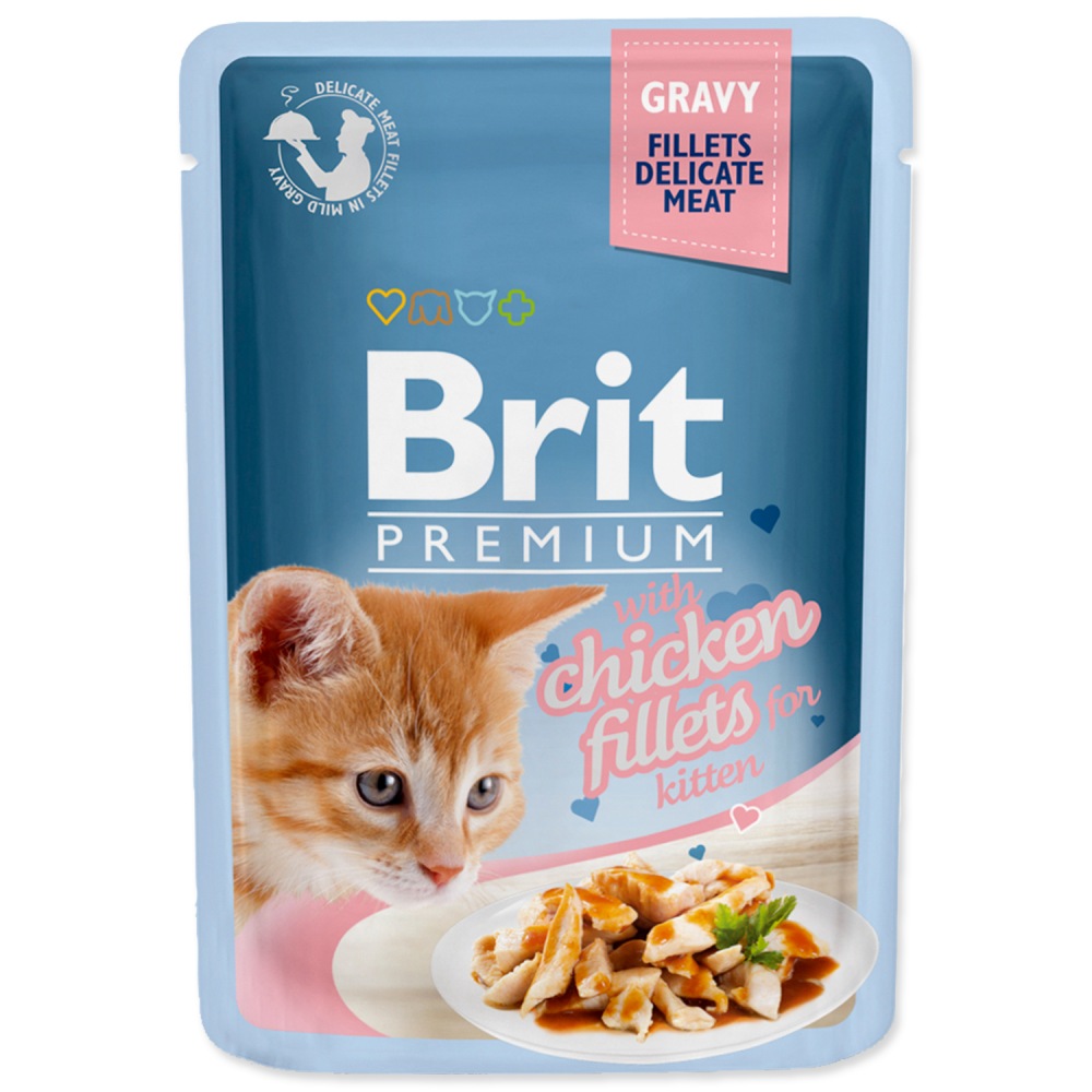 Brit Premium Kapsička Kitten Delicate Chicken Gravy 24x85g