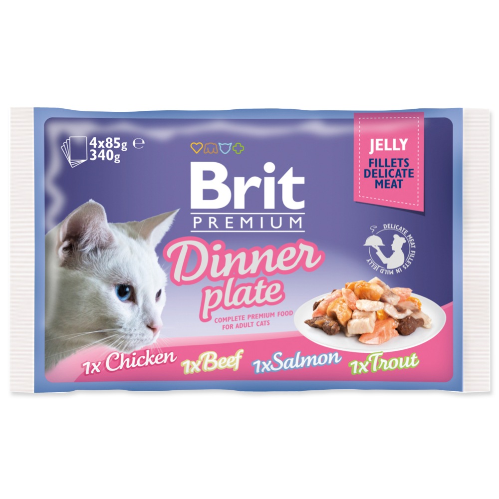 Brit Premium Kapsička Cat Delicate Dinner Plate Jelly 340g