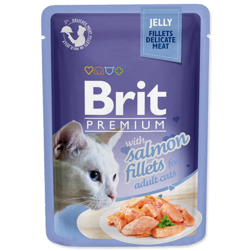 Brit Premium Kapsička Cat Delicate Salmon Jelly 24x85g