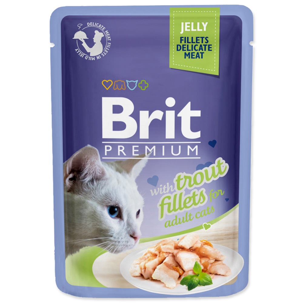 Brit Premium Kapsička Cat Delicate Trout Jelly 24x85g