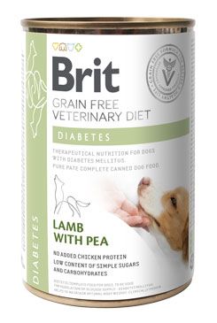 Brit Veterinary Diet Dog Grain Free konzerva Diabetes 6x400g