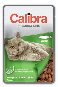 Calibra Cat kapsa Premium Sterilised Salmon 24x100g