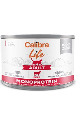Calibra Cat Life konzerva Adult Monoprotein Beef 200g