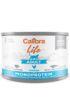 Calibra Cat Life konzerva Adult Monoprotein Chicken 200g