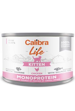 Calibra Cat Life konzerva Kitten Monoprotein Chicken 200g