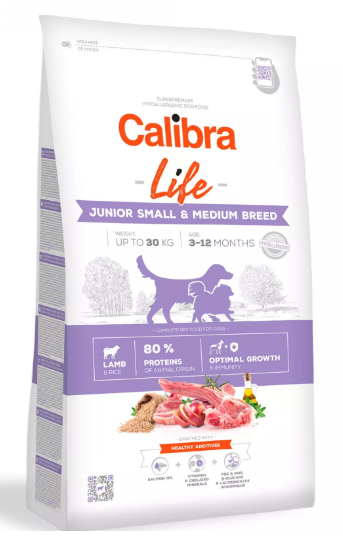 Calibra Dog Life Junior Small&Medium Breed Lamb 2,5kg