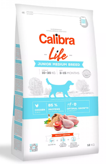 Calibra Dog Life Junior Medium Breed Chicken 2,5kg