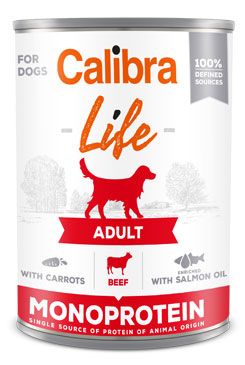 Calibra Dog Life Adult Monoprotein Beef with carrots 400g