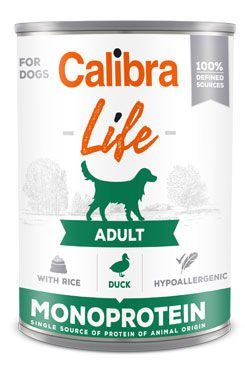 Calibra Dog Life  konz.Adult Duck with rice 400g