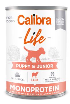 Calibra Dog Life konzerva Puppy&Junior Lamb&rice 400g