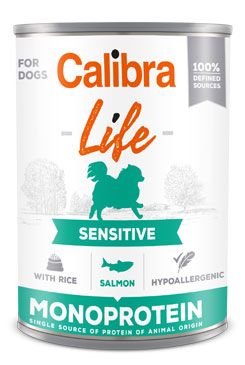 Calibra Dog Life Sensitive Monoprotein Salmon with rice 400g