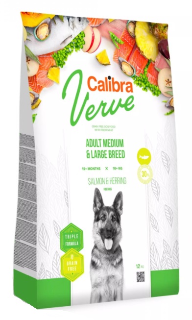 Calibra Dog Verve GF Adult M/L Salmon & Herring 12kg