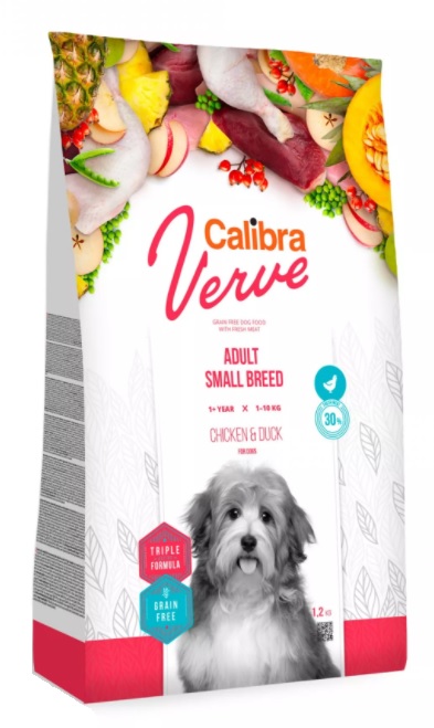 Calibra Dog Verve Grain Free Adult Small Chicken & Duck 1,2kg