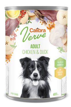 Calibra Dog Verve konzerva Grain Free Adult Chicken&Duck 6x400g