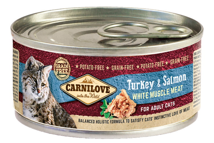 Carnilove Cat Adult Turkey & Salmon 12x100g