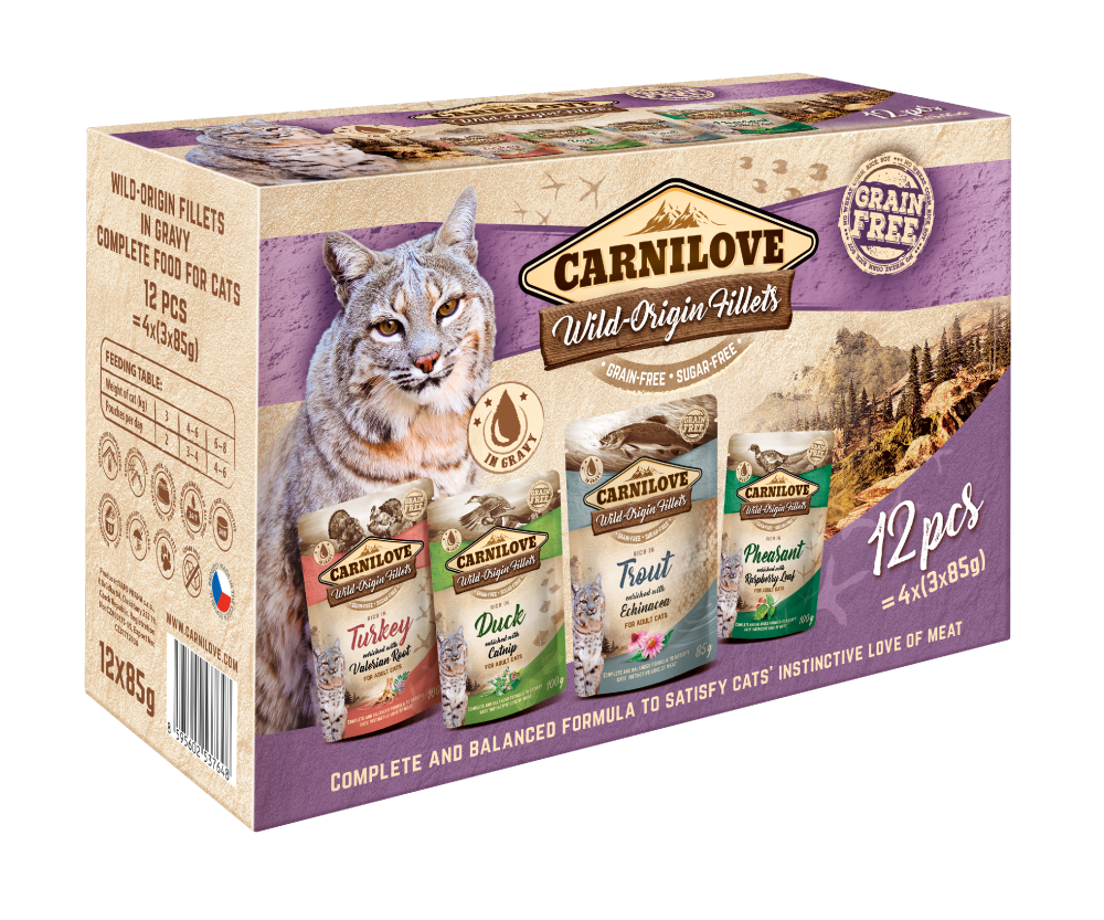 Carnilove CAT pouch MULTIPACK 12x85g