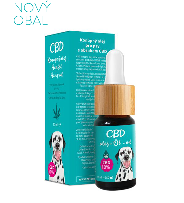 CBD Konopný olej 10% pro zvířata 10 ml