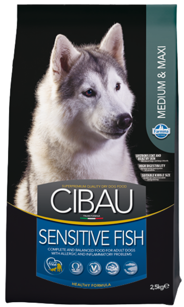 Cibau Dog Adult Medium & Maxi Sensitive Fish 12kg