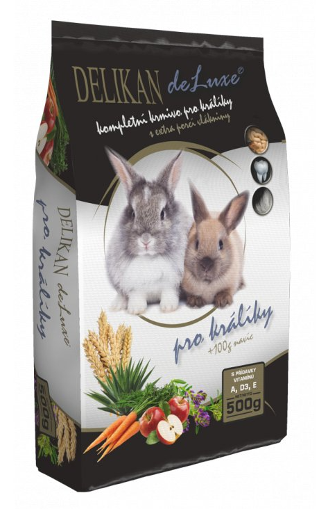 Delikan De Luxe pro králíky 500g