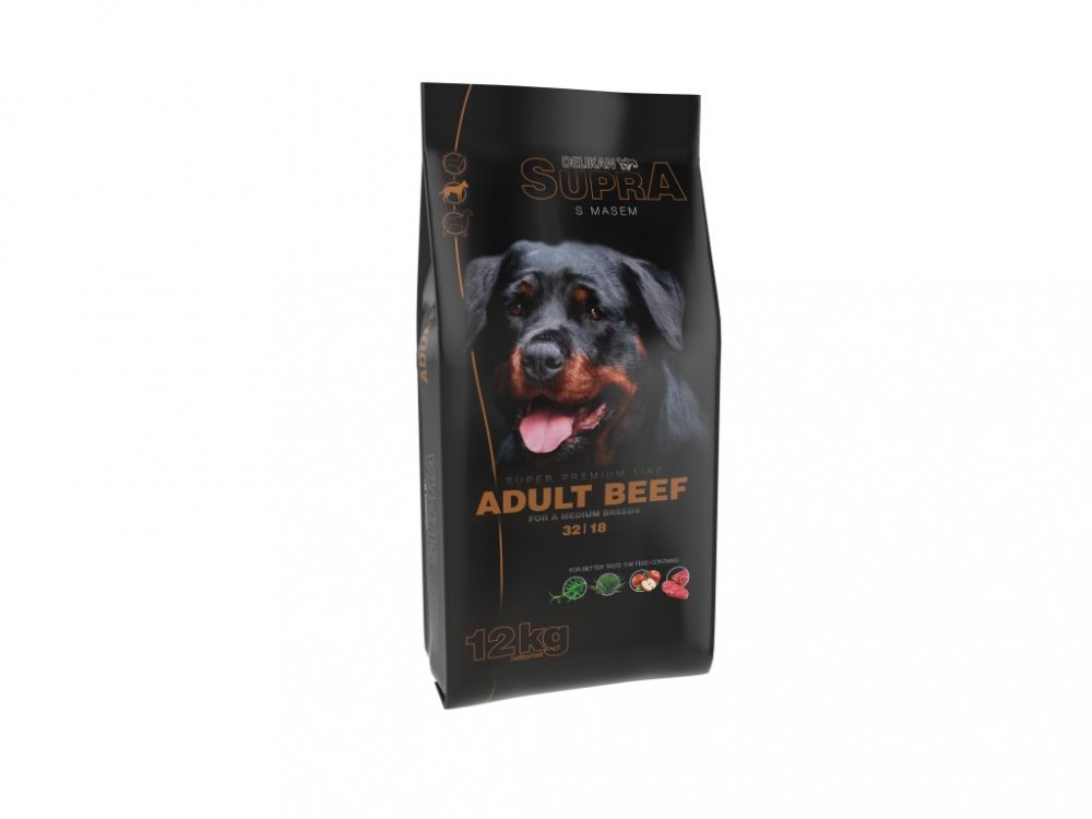 Delikan Supra Dog Adult Beef 12kg