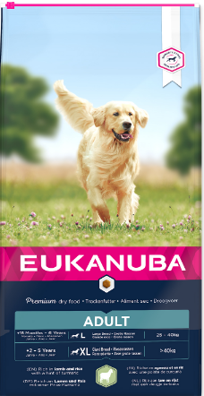 Eukanuba Adult Large & Giant Breed Lamb 12kg+2kg