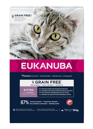 Eukanuba Cat Grain Free Kitten Salmon 10kg