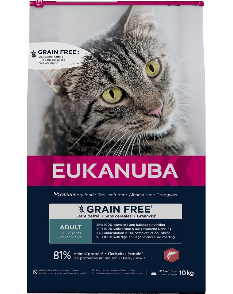 Eukanuba Cat Grain Free Adult Salmon 10kg