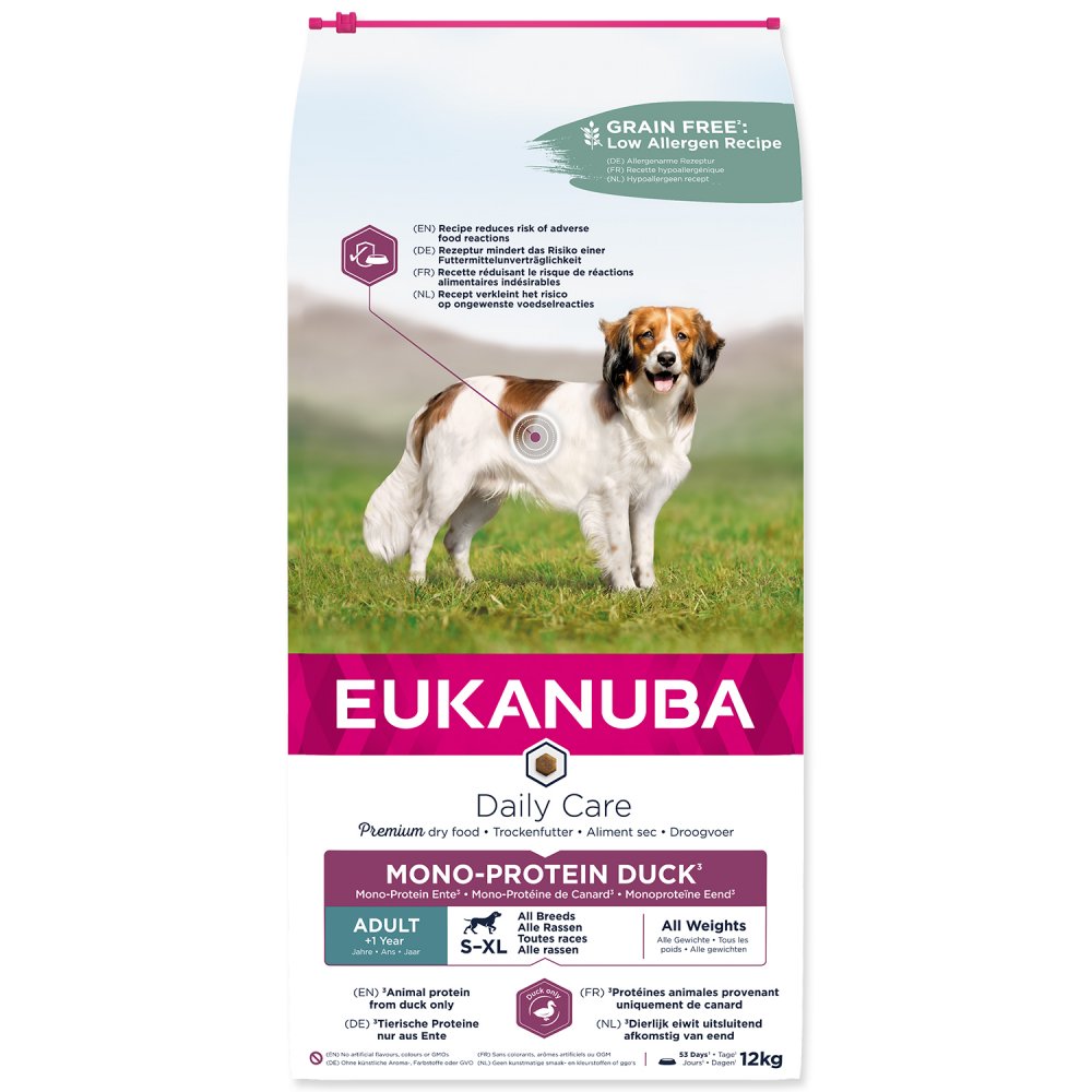 Eukanuba Daily Care Adult S-XL Mono Protein Duck 12kg