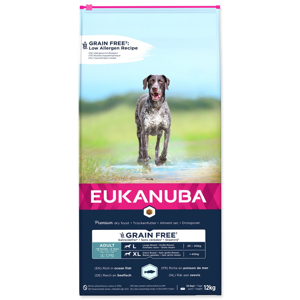 Eukanuba Grain Free Adult Large & Giant Ocean Fish 12kg