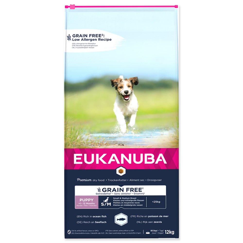 Eukanuba Grain Free Puppy Small & Medium Ocean Fish 12kg