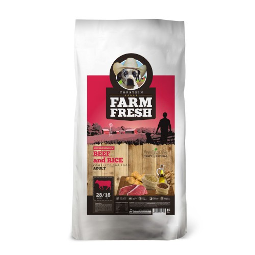 Farm Fresh Beef & Rice 15kg