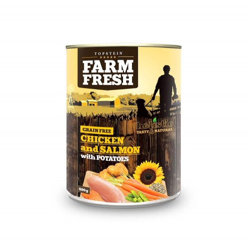 Farm Fresh Konzerva Chicken & Salmon 400g