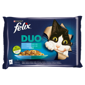 Felix Fantastic DUO Lahodný výběr z ryb v želé 4x85g