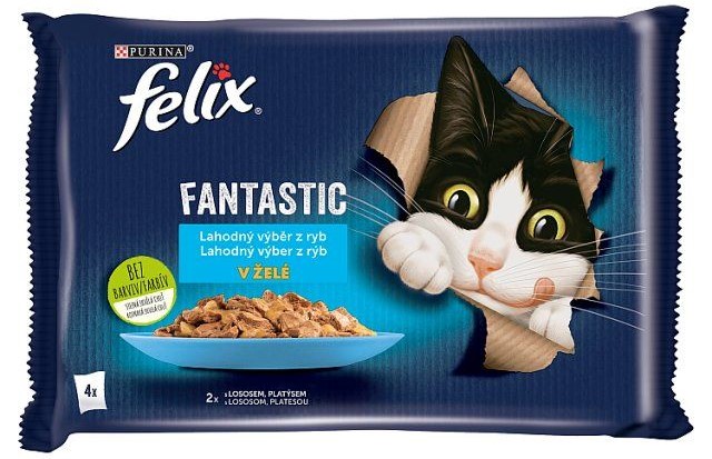 Felix Fantastic Lahodný výběr z ryb v želé 4x85g