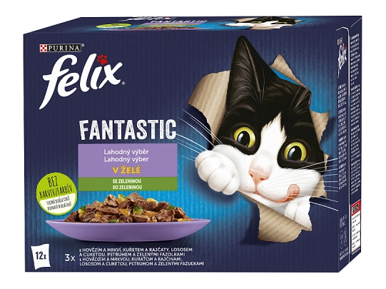 Felix Fantastic Lahodný výběr se zeleninou v želé 12x85g