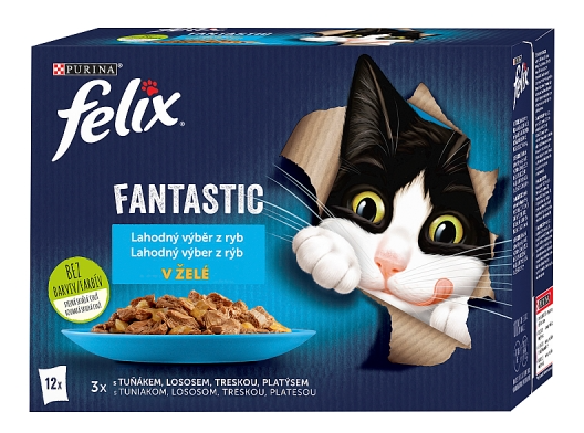 Felix Fantastic Lahodný výběr z ryb v želé 12x85g