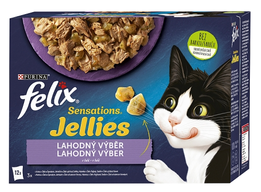 Felix Sensations Jellies Lahodný výběr v želé 12x85g