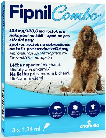 Fipnil Combo spot on dog M 3x1,34ml