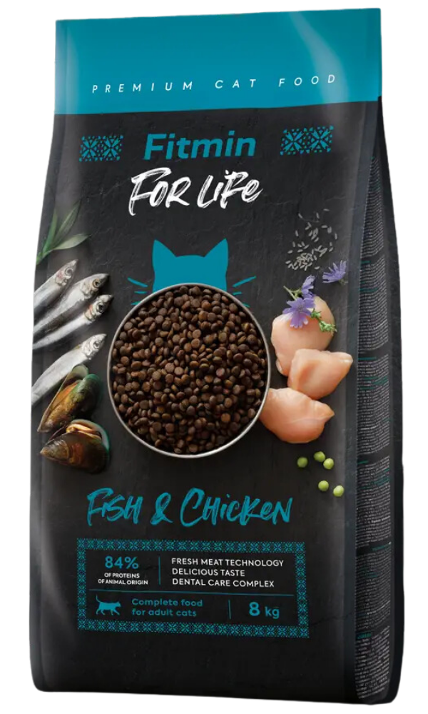 Fitmin Cat For Life Adult Fish and Chicken 8kg