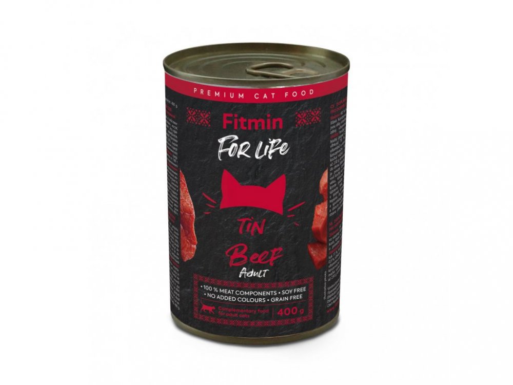 Fitmin Cat For Life konzerva Adult Beef 6x400g