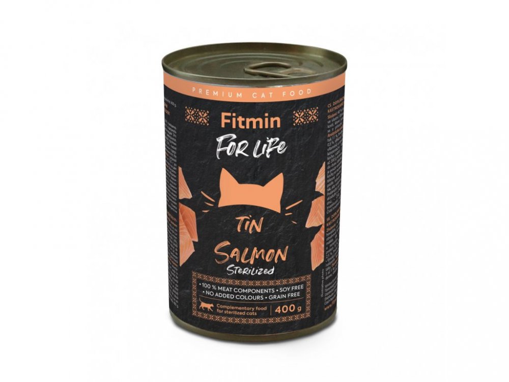 Fitmin Cat For Life konzerva Sterilized Salmon 400g