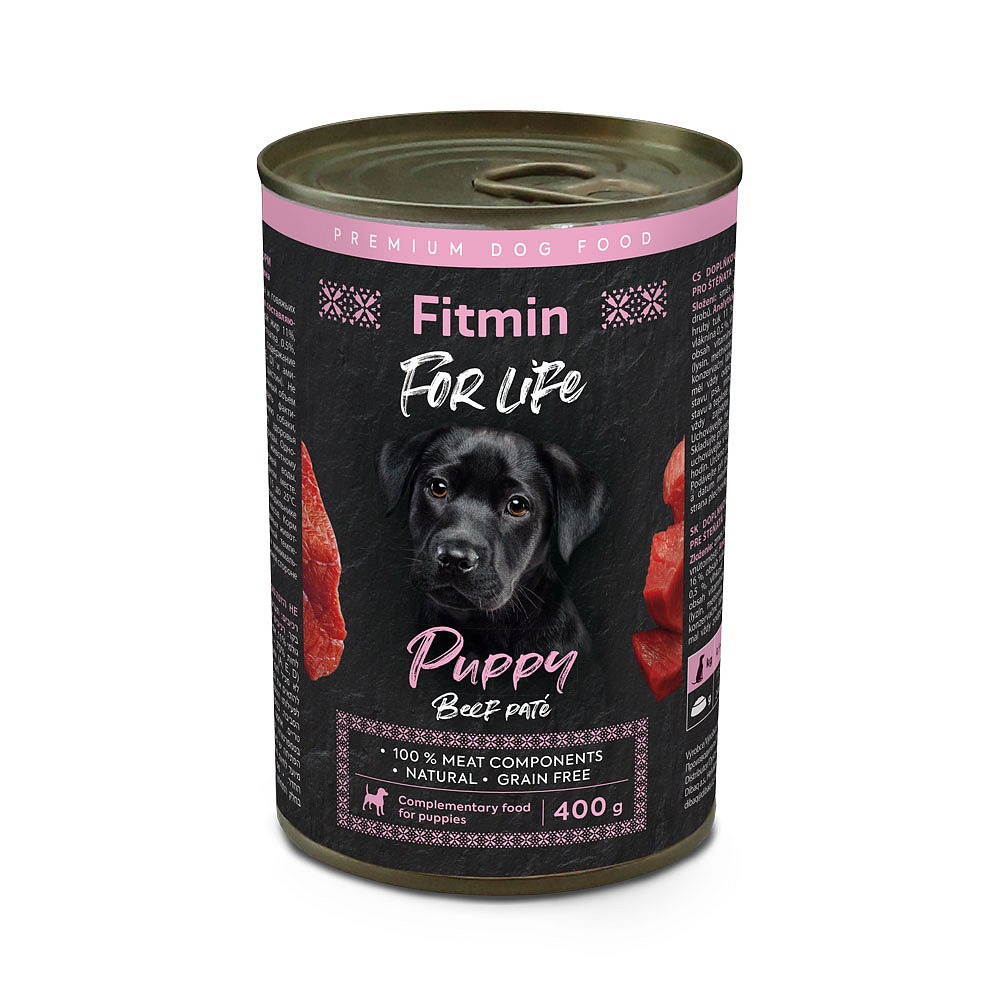 Fitmin Dog For Life konzerva Puppy Beef Paté  