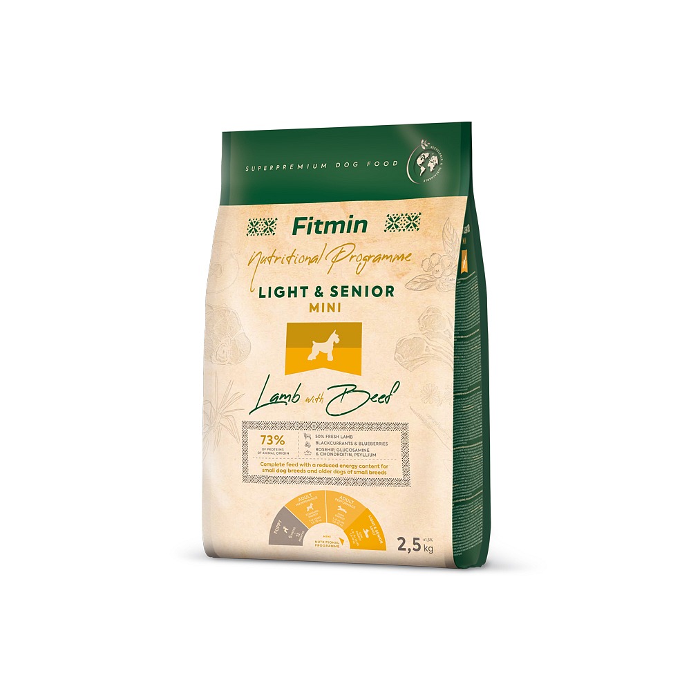 Fitmin Dog Mini Light&Senior Lamb With Beef 2,5kg