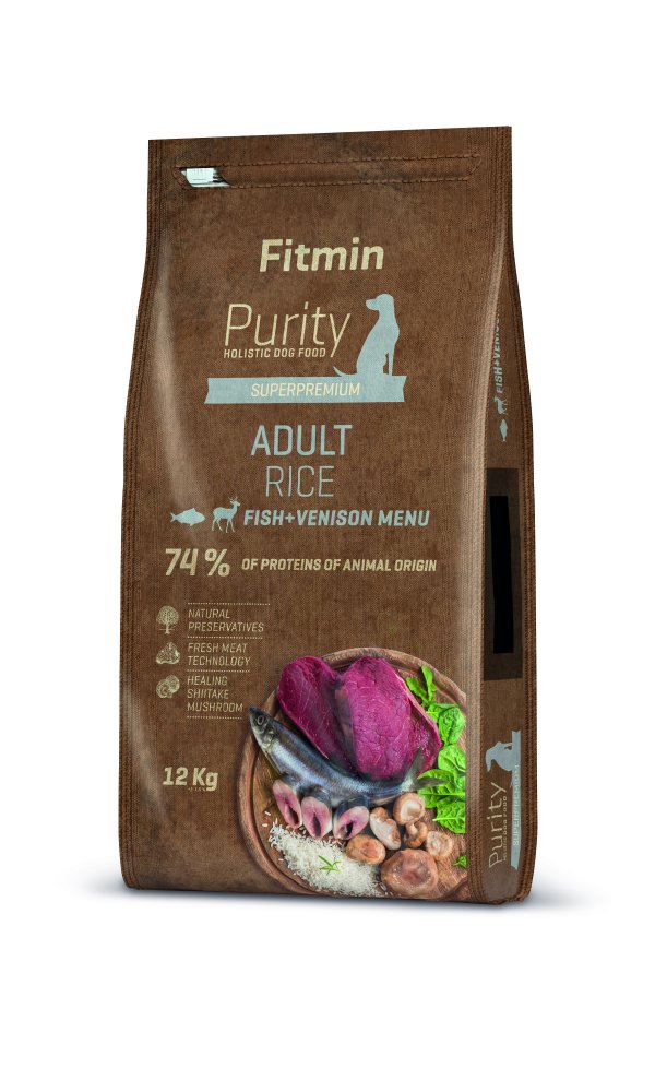 Fitmin Dog Purity Rice Adult Fish&Venison 12kg