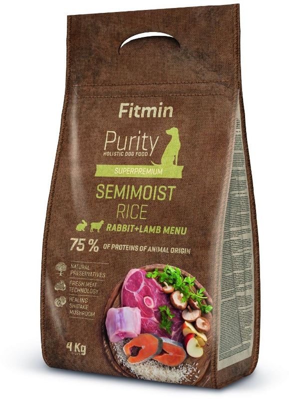 Fitmin Dog Purity Rice Semimoist Rabbit&Lamb 4kg