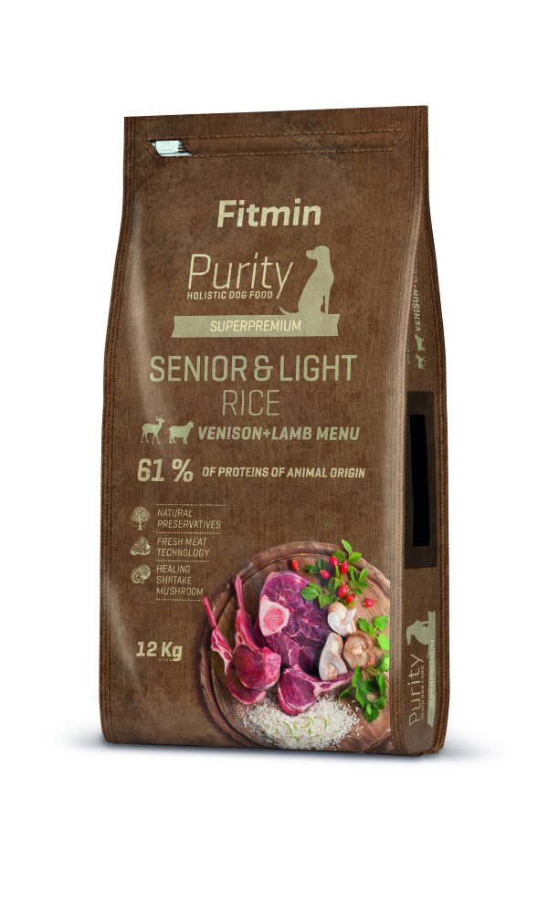 Fitmin Dog Purity Rice Senior&Light Venison&Lamb 12kg