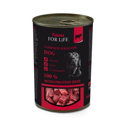 Fitmin For Life Dog konzerva Beef 