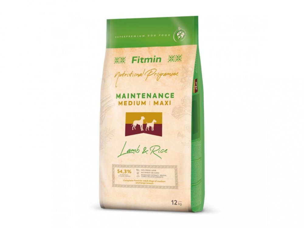 Fitmin Medium/Maxi Lamb&Rice 12kg