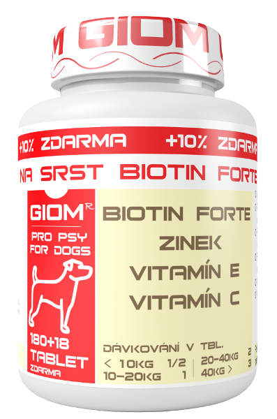 Giom Na srst Biotin Forte 180 tablet