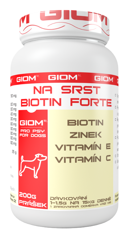 Giom Na srst Biotin Forte 200g prášek